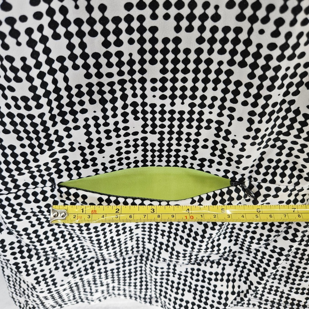 Under Armour Womens Large Long Sleeve Half Zip Pullover Athletic Top Black White - Picture 8 of 12